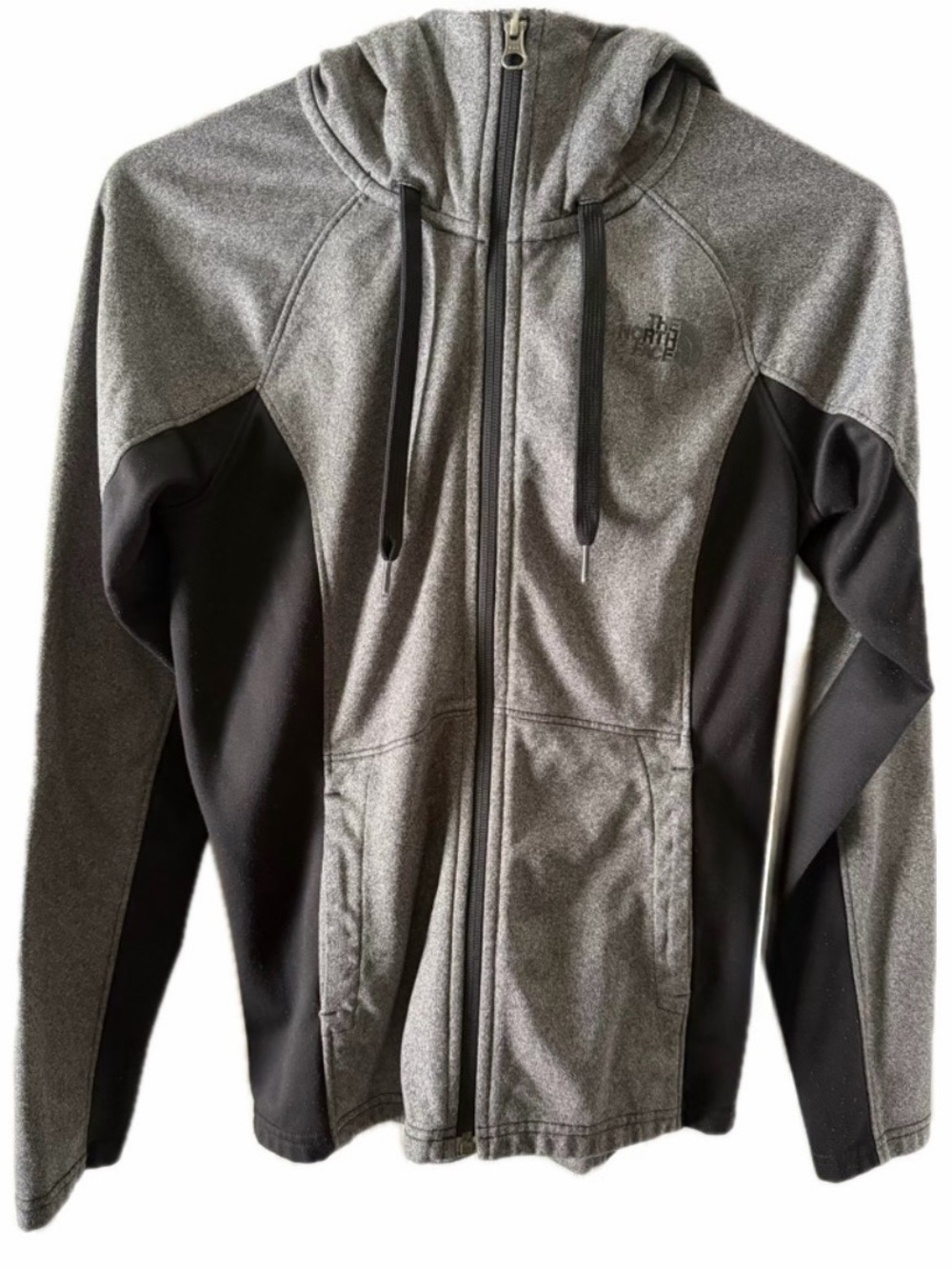 The North Face Cinder Full-Zip Hoodie Heather Gray Black Small